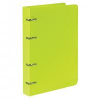 Тетрадь на кольцах А5 160х215 мм, 80 л., пластик, клетка, BRAUBERG, "Салатовый", 403250 - Премиум Сервис