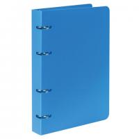 Тетрадь на кольцах А5 160х215 мм, 80 л., пластик, клетка, BRAUBERG, "Голубой", 403251 - Премиум Сервис