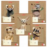 Тетрадь 18 л. BRAUBERG линия, обложка картон, "МИЛЫЕ ЗВЕРУШКИ", 403580 - Премиум Сервис