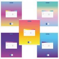 Тетрадь 24 л. BRAUBERG линия, обложка картон, "ГРАДИЕНТ", 403587 - Премиум Сервис