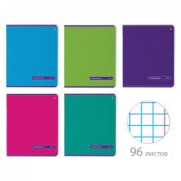 Тетрадь А5 96 л. АЛЬТ скоба, клетка, глянцевая ламинация, "Классика" (5 видов), 7-96-012/1 - Премиум Сервис