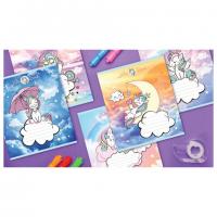 Тетрадь 12 л. ПЗБМ клетка, блестки, "Единорожки" (5 видов), 019418 - Премиум Сервис