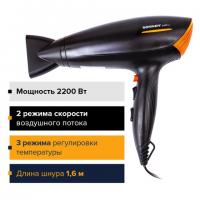 Фен SONNEN HD-2019, 2200 Вт, 2 скоростных режима, 3 температурных режима, холодный воздух, черный, 453503 - Премиум Сервис