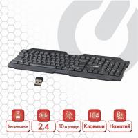 Клавиатура беспроводная SONNEN KB-5156, USB, 104 клавиши, 2,4 Ghz, черная, 512654 - Премиум Сервис