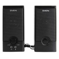 Колонки компьютерные SVEN SPS-603, 2.0, 2х3 Вт, дерево, черные, SV-015183 - Премиум Сервис