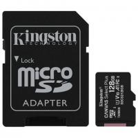 Карта памяти microSDXC 128 GB KINGSTON Canvas Select Plus UHS-I U1,100 Мб/с (class 10), адаптер, SDCS2/128 GB, SDCS2/128GB - Премиум Сервис