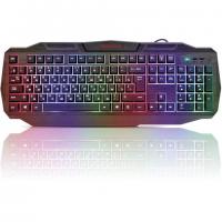 Клавиатура проводная DEFENDER Ultra HB-330L, USB, 104 клавиши, с подсветкой, черная, 45330 - Премиум Сервис