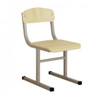Стул ученический нерегулируемый, 380х480х800 мм, рост 6, серый каркас, Ш-509 - Премиум Сервис