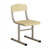 Стул ученический регулируемый, 340х430х585-665 мм, рост 2-4, серый каркас, Ш-508 (2-4) - Премиум Сервис