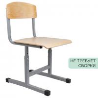 Стул ученический регулируемый "Бюджет", 380х480х720-800 мм, рост 4-6, серый каркас - Премиум Сервис