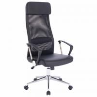 Кресло офисное BRABIX "Flight R EX-541", хром, экокожа, сетка, черное, 532516 - Премиум Сервис