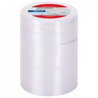 Лента атласная белая набор 5 штук по 23 м шириной 6/12/20/38/50 мм, BRAUBERG, 591488 - Премиум Сервис