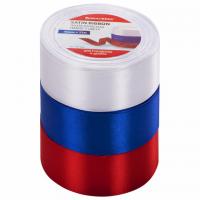 Лента атласная ширина 40 мм, набор 3 цвета по 23 м, BRAUBERG, 591505 - Премиум Сервис