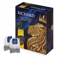 Чай RICHARD (Ричард) "Royal Ceylon" ("Роял Цейлон"), черный, 100 пакетиков по 2 г, 610601, 610606 - Премиум Сервис