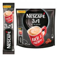 Кофе растворимый порционный NESCAFE "3 в 1 Крепкий", КОМПЛЕКТ 20 пакетиков по 14,5 г, 12460873 - Премиум Сервис