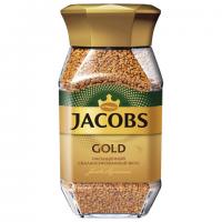Кофе растворимый JACOBS "Gold", сублимированный, 190 г, стеклянная банка, 8051789 - Премиум Сервис