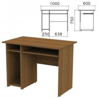 Стол компьютерный "Канц", 1000х600х750 мм, с тумбой, цвет орех пирамидальный, СК24.9 - Премиум Сервис