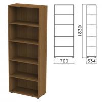 Шкаф (стеллаж) "Канц", 700х330х1830 мм, 4 полки, цвет орех пирамидальный, ШК31.9 - Премиум Сервис