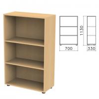 Шкаф (стеллаж) "Канц", 700х330х1130 мм, 2 полки, цвет бук невский, ШК39.10 - Премиум Сервис