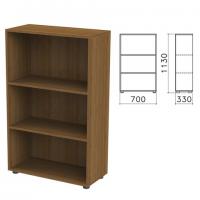 Шкаф (стеллаж) "Канц", 700х330х1130 мм, 2 полки, цвет орех пирамидальный, ШК39.9 - Премиум Сервис