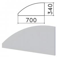 Экран-перегородка "Монолит", 700х16х340 мм, БЕЗ ФУРНИТУРЫ (код 640237), серый, ЭМ23.11 - Премиум Сервис