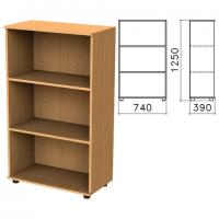 Шкаф (стеллаж) "Монолит", 740х390х1250 мм, 2 полки, цвет бук бавария, ШМ51.1 - Премиум Сервис