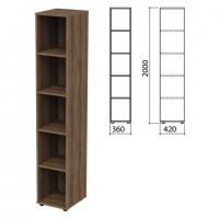 Шкаф (стеллаж) "Приоритет", 360х420х2000 мм, 4 полки, лагос, К-932, К-932 лагос - Премиум Сервис