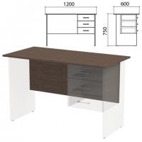 Столешница, царга стола письменного с тумбой "Канц" 1200х600х750 мм, цвет венге, СК50.16.1 - Премиум Сервис