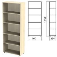 Шкаф (стеллаж) "Канц" 700х330х1830 мм, 4 полки, цвет дуб молочный, ШК31.15 - Премиум Сервис