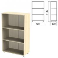 Шкаф (стеллаж) "Канц" 700х330х1130 мм, 2 полки, цвет дуб молочный, ШК39.15 - Премиум Сервис