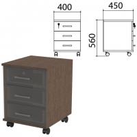 Каркас тумбы подкатной "Канц" 400х450х560 мм, цвет венге, ТК29.16.1 - Премиум Сервис