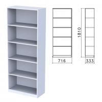Шкаф (стеллаж) "Бюджет", 716х333х1810 мм, 4 полки, серый, 402651-030 - Премиум Сервис