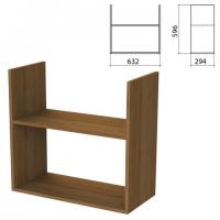 Полка навесная настенная "Бюджет", 632х294х596 мм, орех французский, 402668-190 - Премиум Сервис