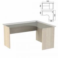 Стол компактный ЧАСТЬ 2 "Арго", 1400х1200х760 мм, правый, ясень шимо - Премиум Сервис