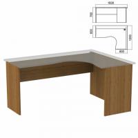 Стол компактный ЧАСТЬ 2 "Арго", 1600х1200х760 мм, правый, орех - Премиум Сервис