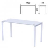 Столешница стола на металлокаркасе "Арго", 1400х600х760 мм, серая - Премиум Сервис