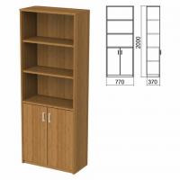 Шкаф полузакрытый "Арго", 770х370х2000 мм, 2 двери, 4 полки, орех - Премиум Сервис