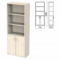 Шкаф полузакрытый "Арго", 770х370х2000 мм, 2 двери, 4 полки, ясень шимо - Премиум Сервис