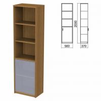 Шкаф полузакрытый ЧАСТЬ 1 "Арго", 560х370х2000 мм, дверь, 4 полки, орех - Премиум Сервис