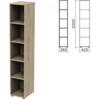 Шкаф (стеллаж) "Приоритет", 360х420х2000 мм, 4 полки, кронберг, К-932, К-932 кронберг - Премиум Сервис