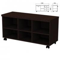 Тумба-креденция (каркас БЕЗ ФАСАДОВ) "Приоритет" (1200х446х600 мм), венге, К-924, К-924 венге - Премиум Сервис