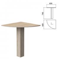 Стол приставной угловой "Бюджет" 600х600х740 мм, дуб сонома, 402664-091 - Премиум Сервис