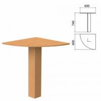 Стол приставной угловой "Бюджет", 600х600х740 мм, груша ароза, 402664-336 - Премиум Сервис