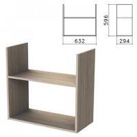 Полка навесная настенная "Бюджет", 632х294х596 мм, дуб сонома, 402668-091 - Премиум Сервис