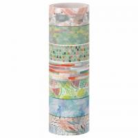 Клейкие WASHI-ленты для декора "Микс №1", 15 мм х 3 м, 7 цветов, рисовая бумага, ОСТРОВ СОКРОВИЩ, 661709 - Премиум Сервис