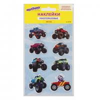 Наклейки зефирные "Машины", многоразовые, 10х15 см, ЮНЛАНДИЯ, 661784 - Премиум Сервис