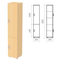 Шкаф закрытый "Канц", 350х350х1830 мм, цвет бук невский (КОМПЛЕКТ) - Премиум Сервис