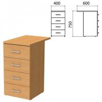 Тумба приставная "Монолит", 400х600х750 мм, цвет бук бавария (КОМПЛЕКТ) - Премиум Сервис