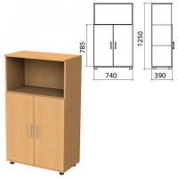 Шкаф полузакрытый "Монолит", 740х390х1250 мм, цвет бук бавария (КОМПЛЕКТ) - Премиум Сервис