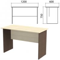 Стол письменный "Канц", 1200х600х750 мм, цвет дуб молочный/венге (КОМПЛЕКТ) - Премиум Сервис